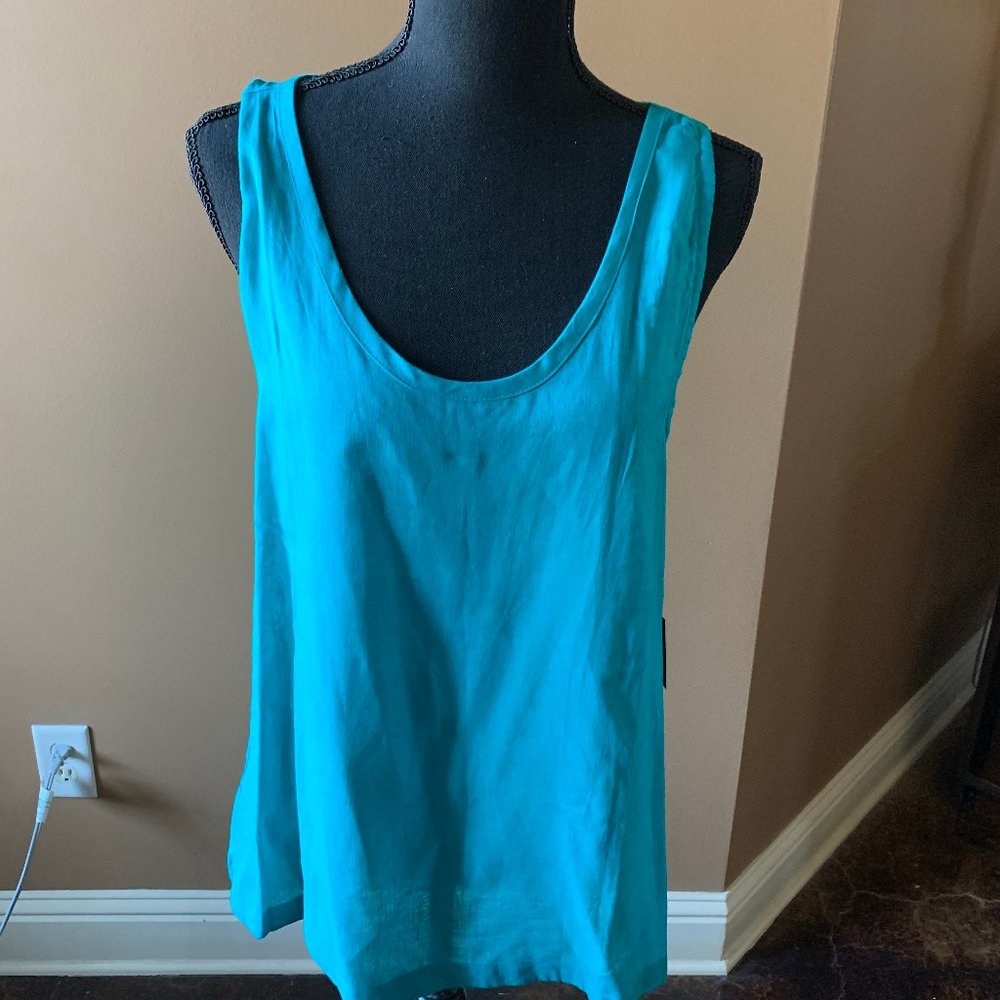 Cross Back Linen Top